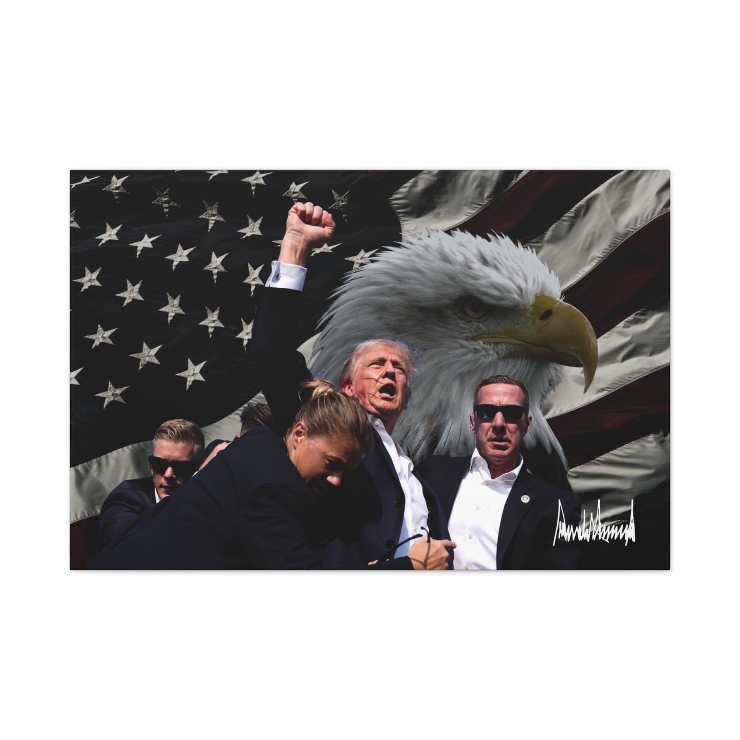 Trump "Fight!" Canvas Wall Print