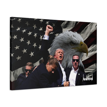 Trump "Fight!" Canvas Wall Print